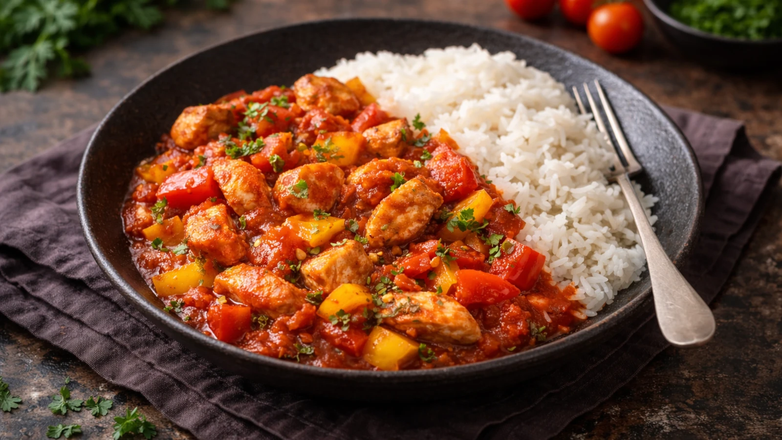 Hähnchen-Paprika-Pfanne