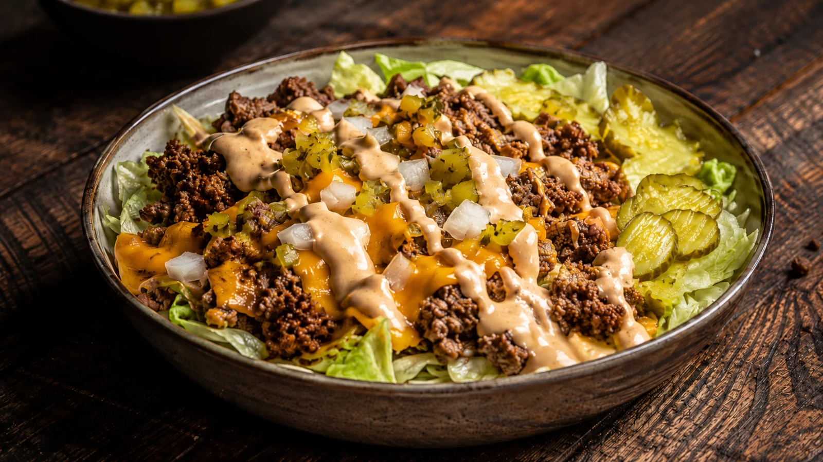 Keto Big-Mac-Bowl